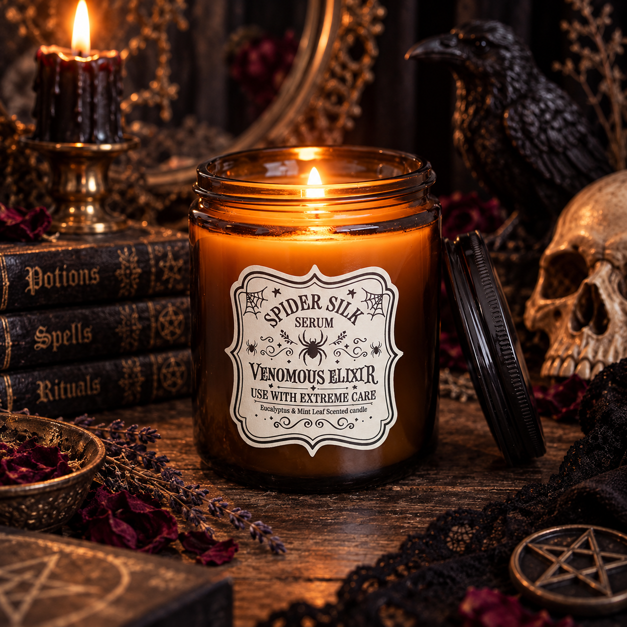 Spider Silk Serum Eucalyptus & Mint Candle