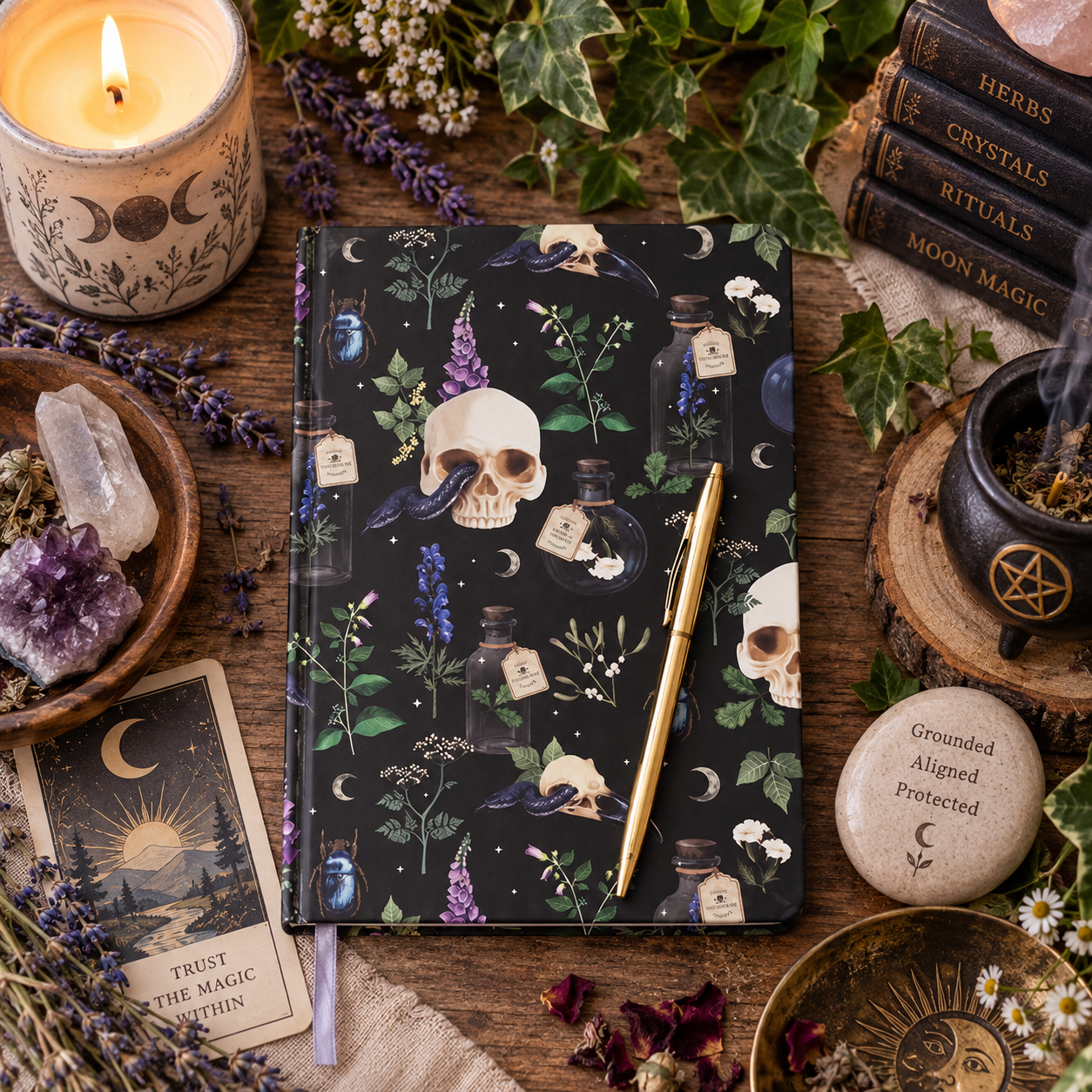 Venom & Vines Print A5 Notebook