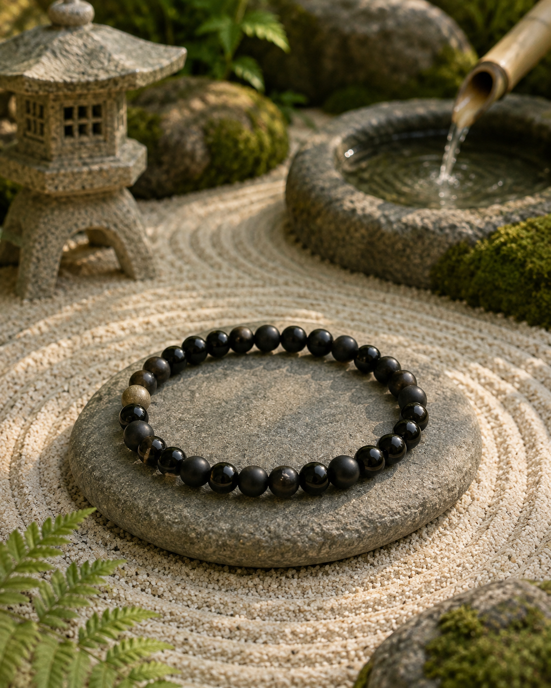 Reiki-Infused Obsidian, Black Tourmaline & Black Onyx Bracelet.png