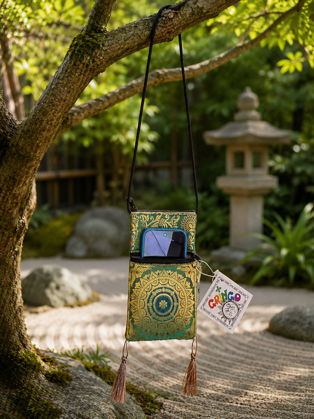 Small String Mobile Pouch Bag
