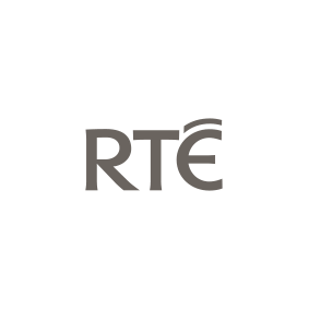 RTÉ logo with black background