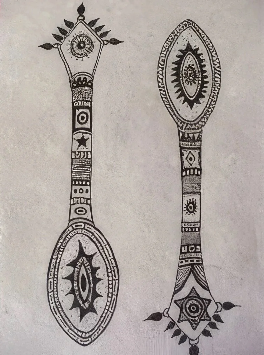Ink spoons
