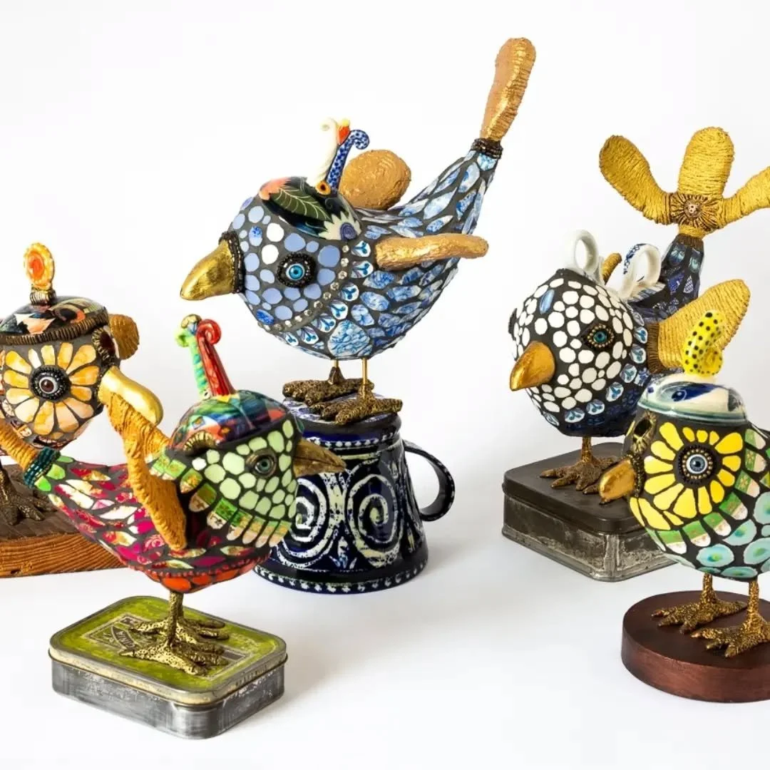 ⭐FLOCKING TO FINGRINGHOE ⭐ SAVE the date: October 10th

These Cuppa birds will be in the stunning countryside @geedongallery 25th anniversary exhibition.🐦 🐦🐦
It's a beautiful gallery in a converted barn and always full of delightful creations. ⭐ 
