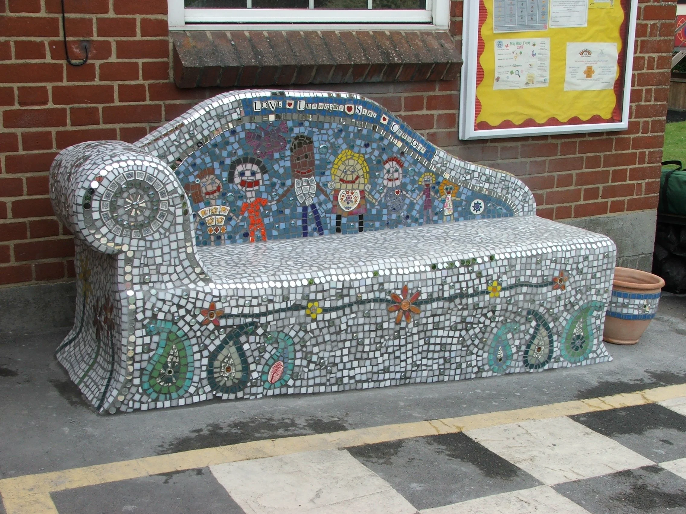 Wix & Wrabness School - buddy bench