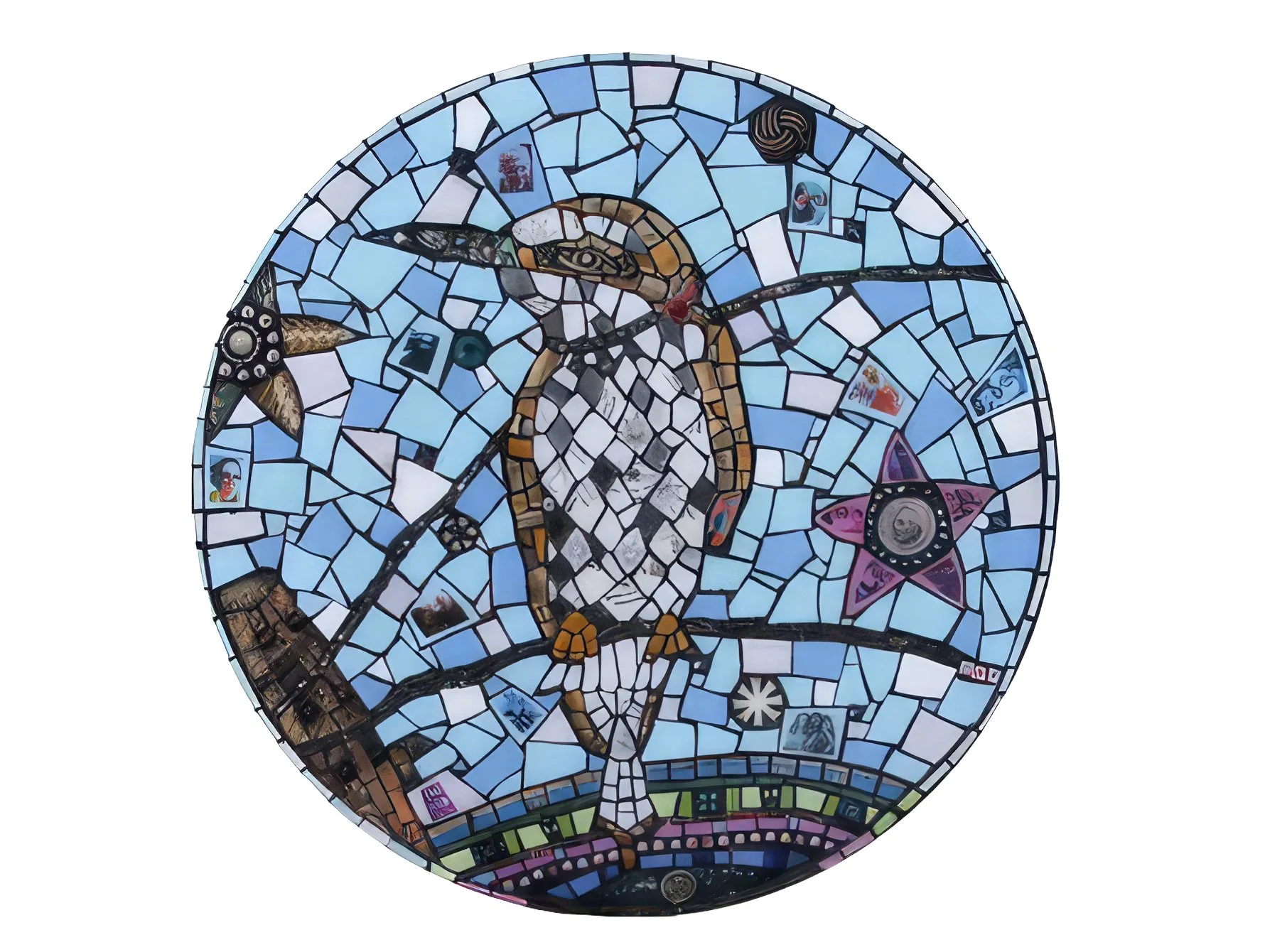 Bee-eater memorial plate