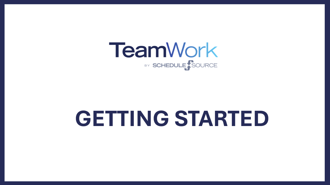 Manager Getting Started