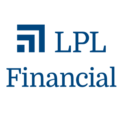 The logo of LPL Financial, featuring a stylized geometric icon and the text 'LPL Financial' in blue.