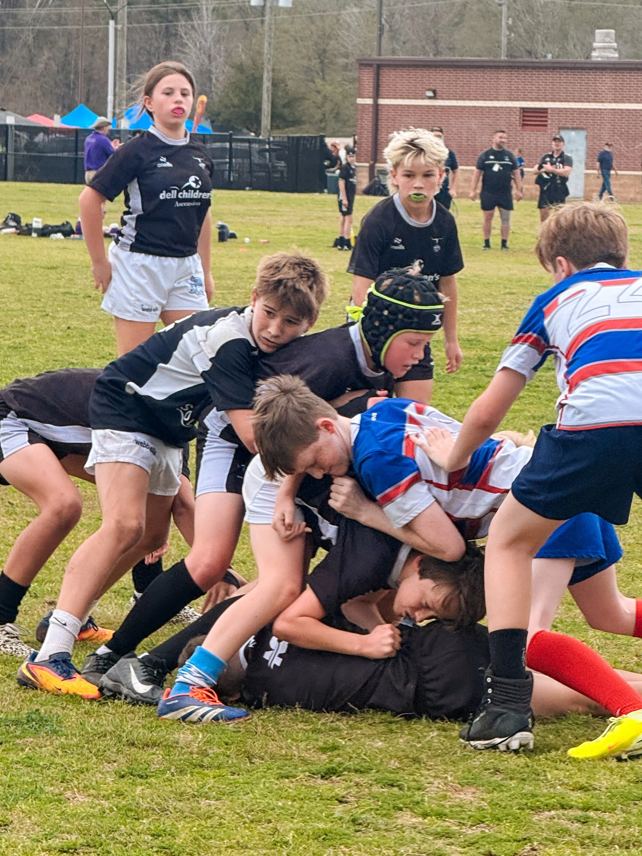 Youth rugby players