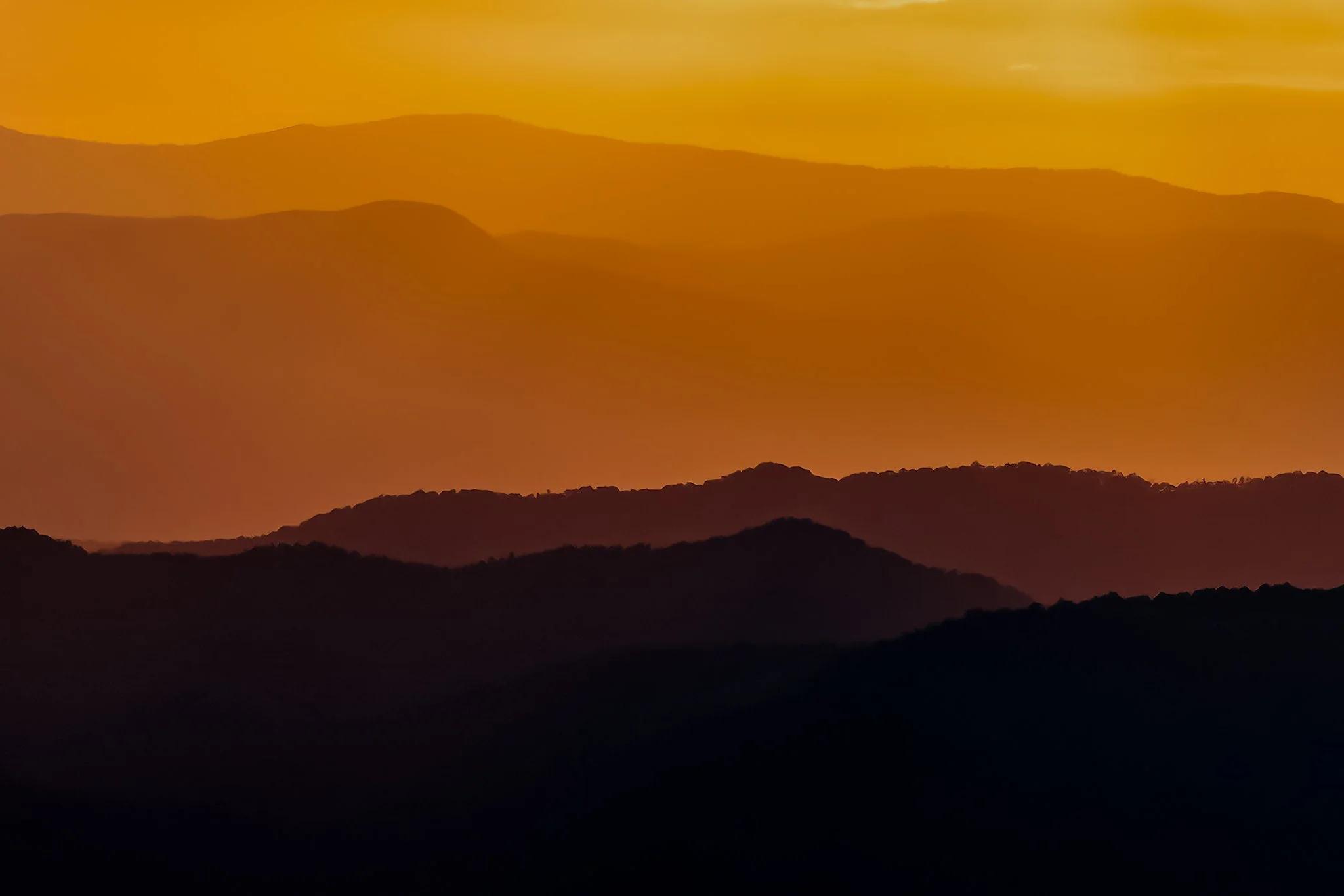 Blue Ridge Mountains Sunset