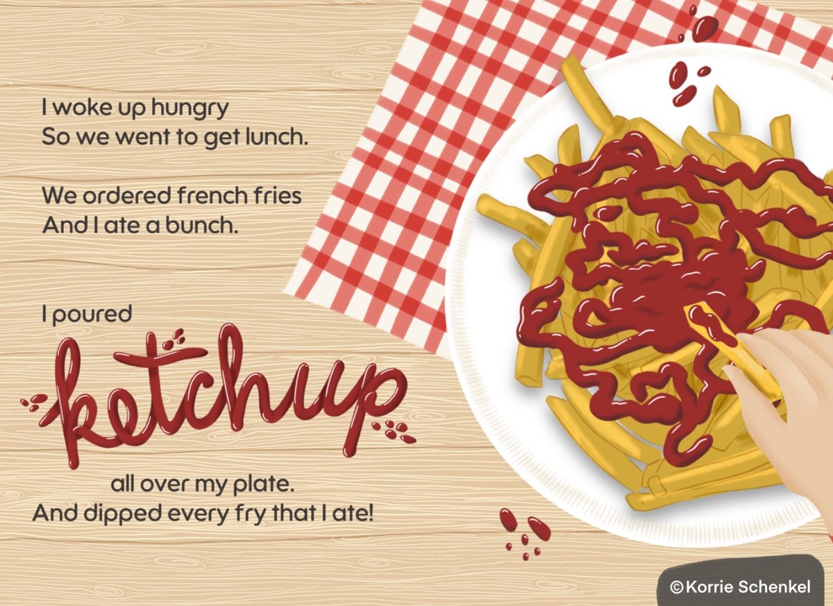 ketchup lettering