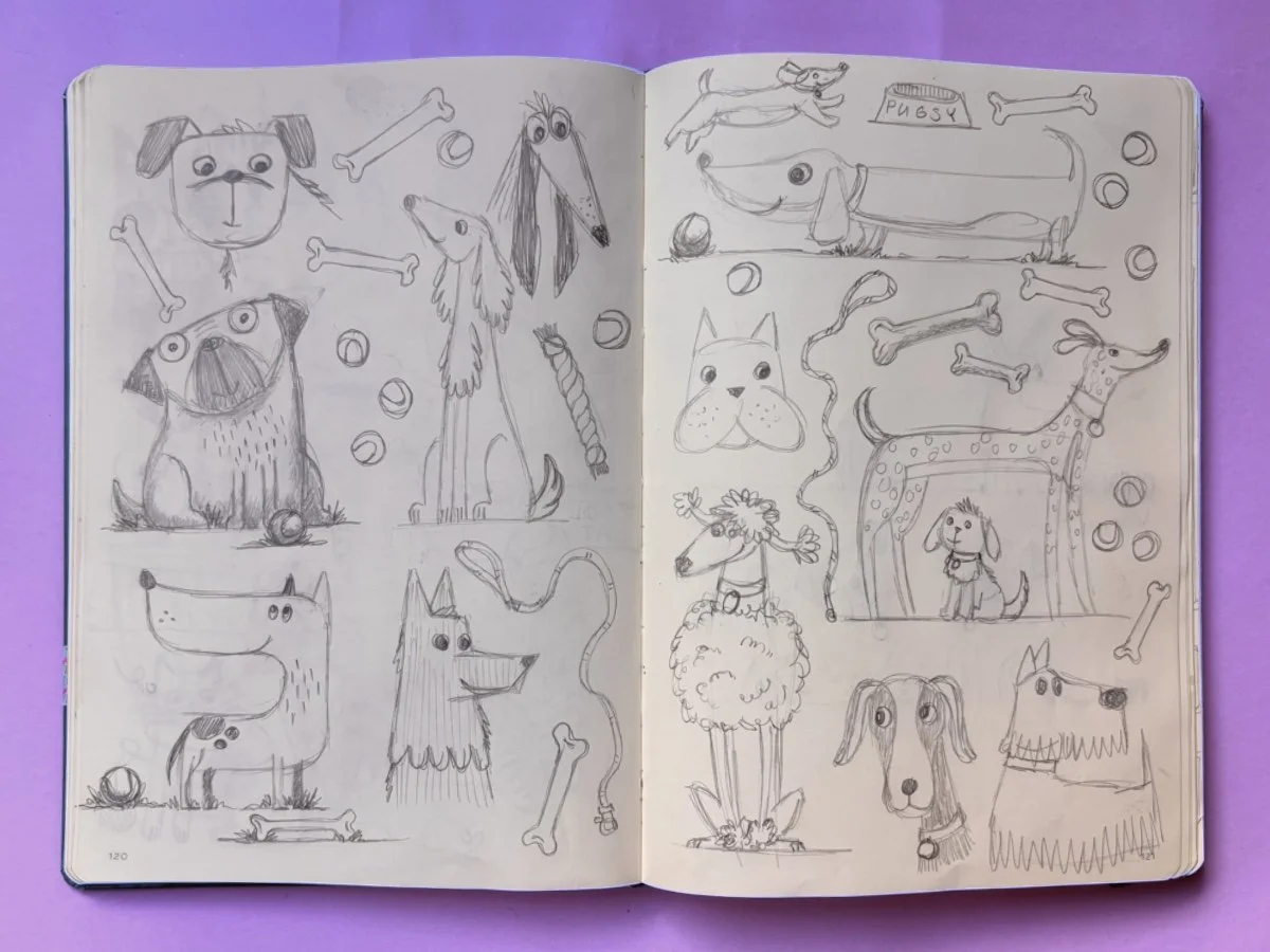 dog sketches