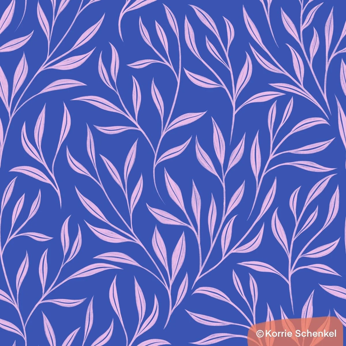 loom where you are planted - single leaf-blue