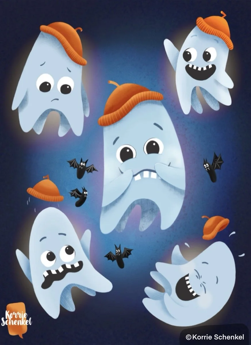 KIDLIT-THE GIGGLING GHOST- POSES SHEET