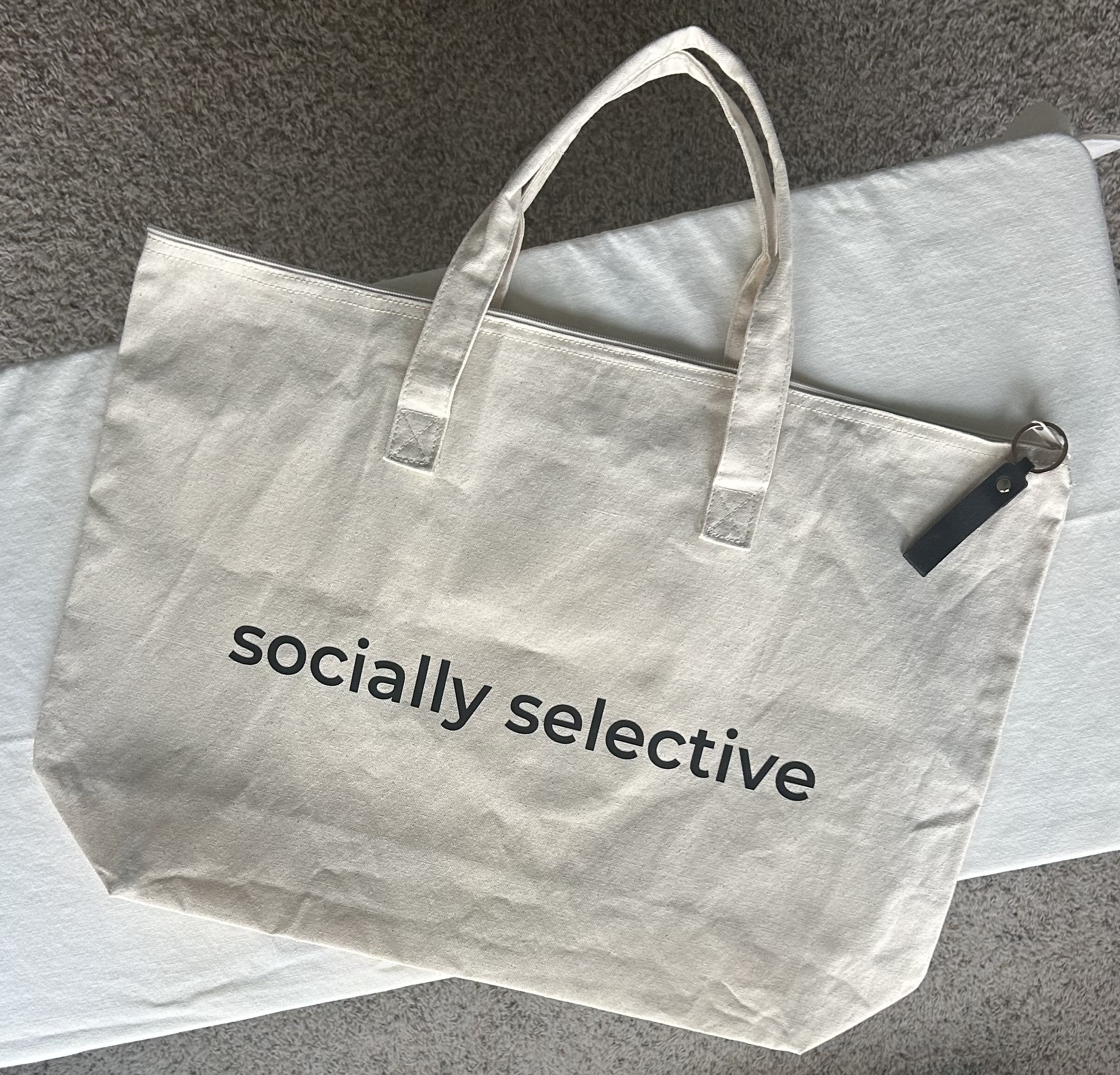 socially selective — Premium Tote