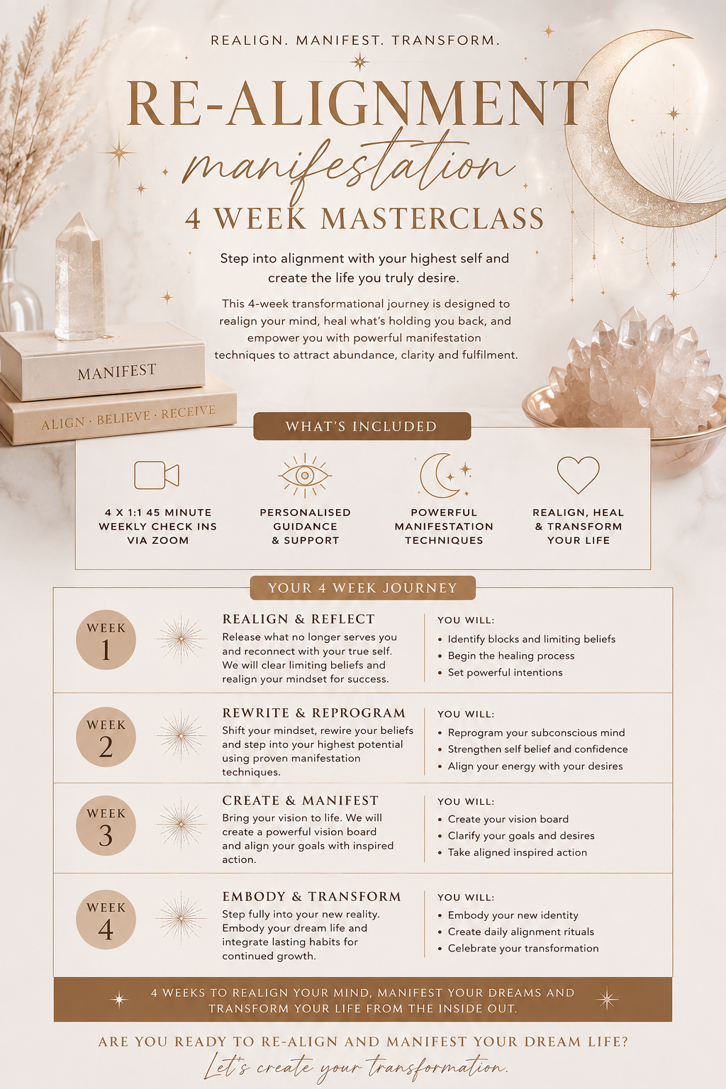 4 week Manifestation and Realignment Masterclass