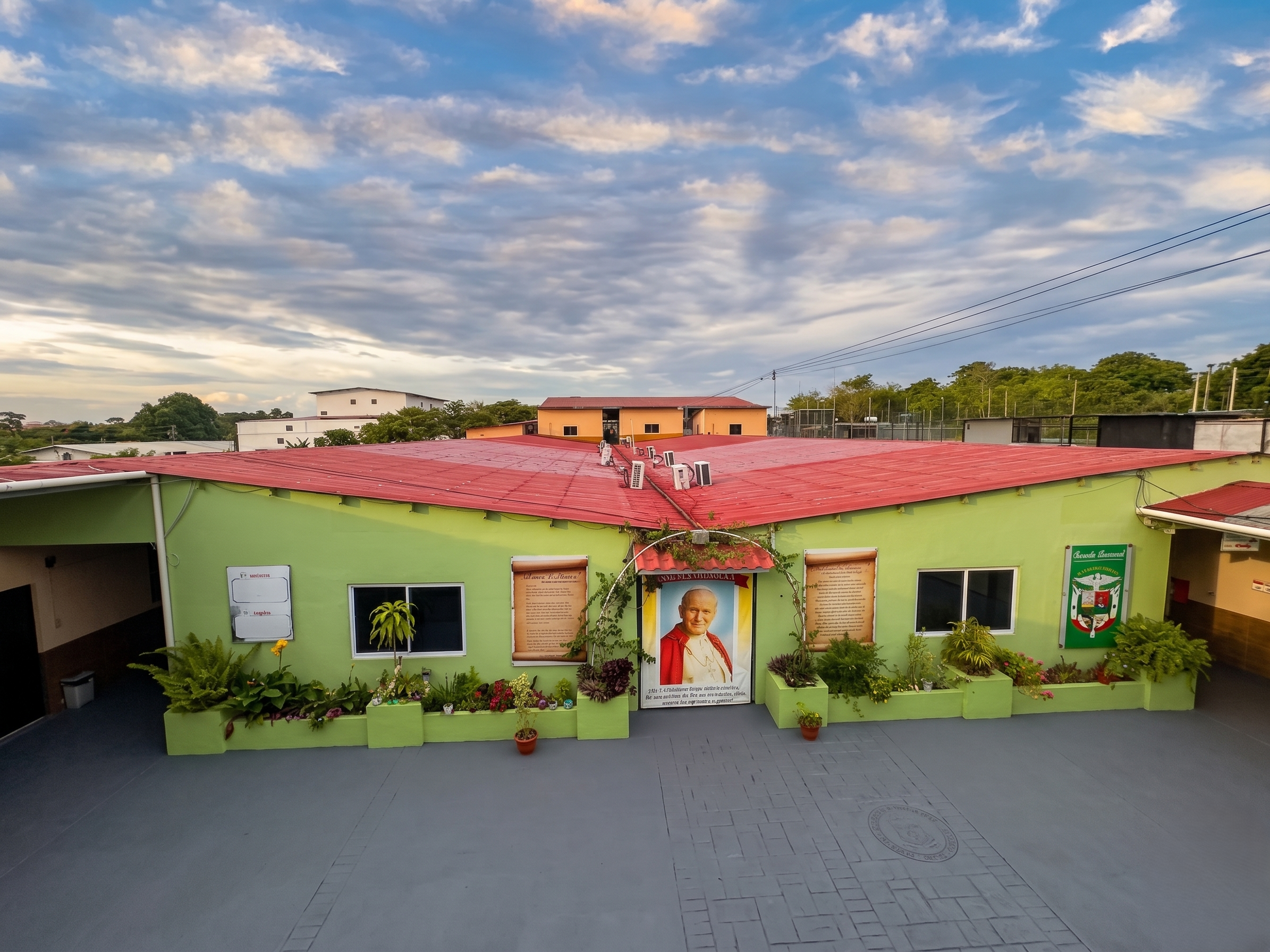 Instalaciones del colegio parte frontal