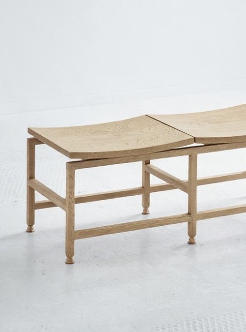 Kronborg Bench by Mark de Vos Dalhoum. Winner of Danmarks Næste Klassiker. Krionborg bænken - vinder af Danmarks Næste Klassiker. In oak