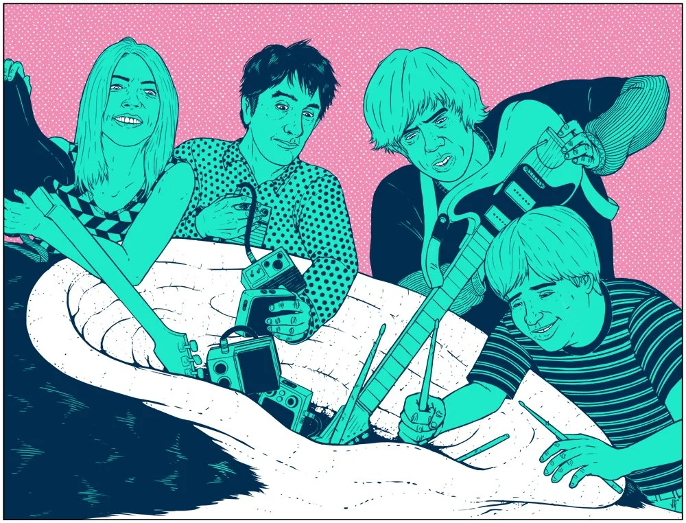 Sonic Youth - screenprint, 18x24