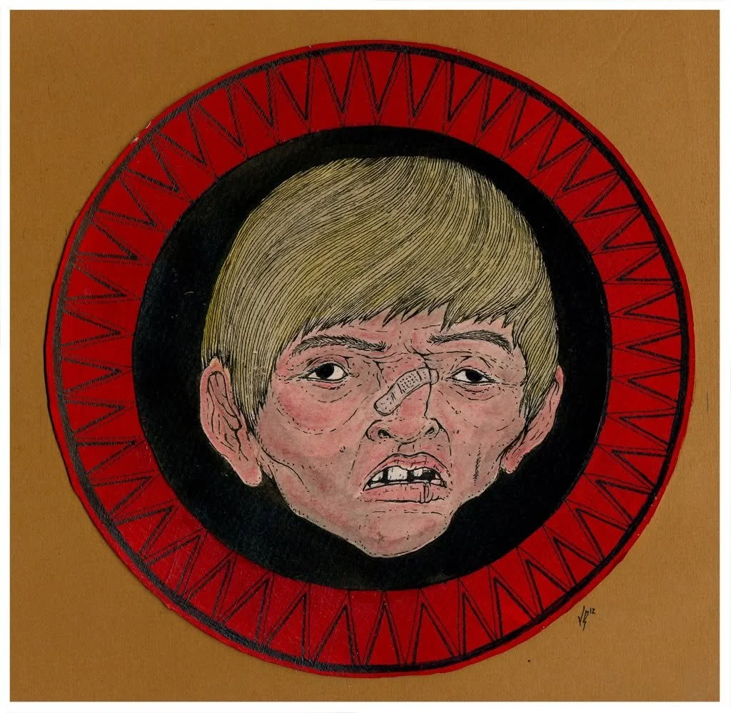 Fucker 1 - ink & watercolor, 2012