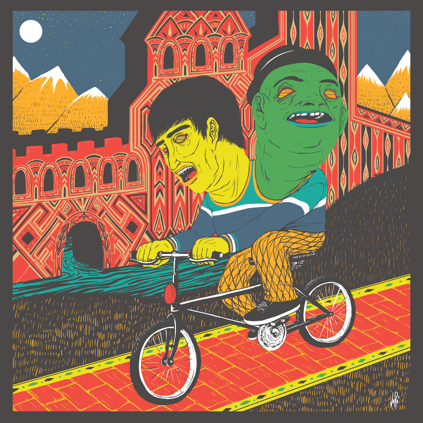 Tour de France 2- print, 20x20, 2011