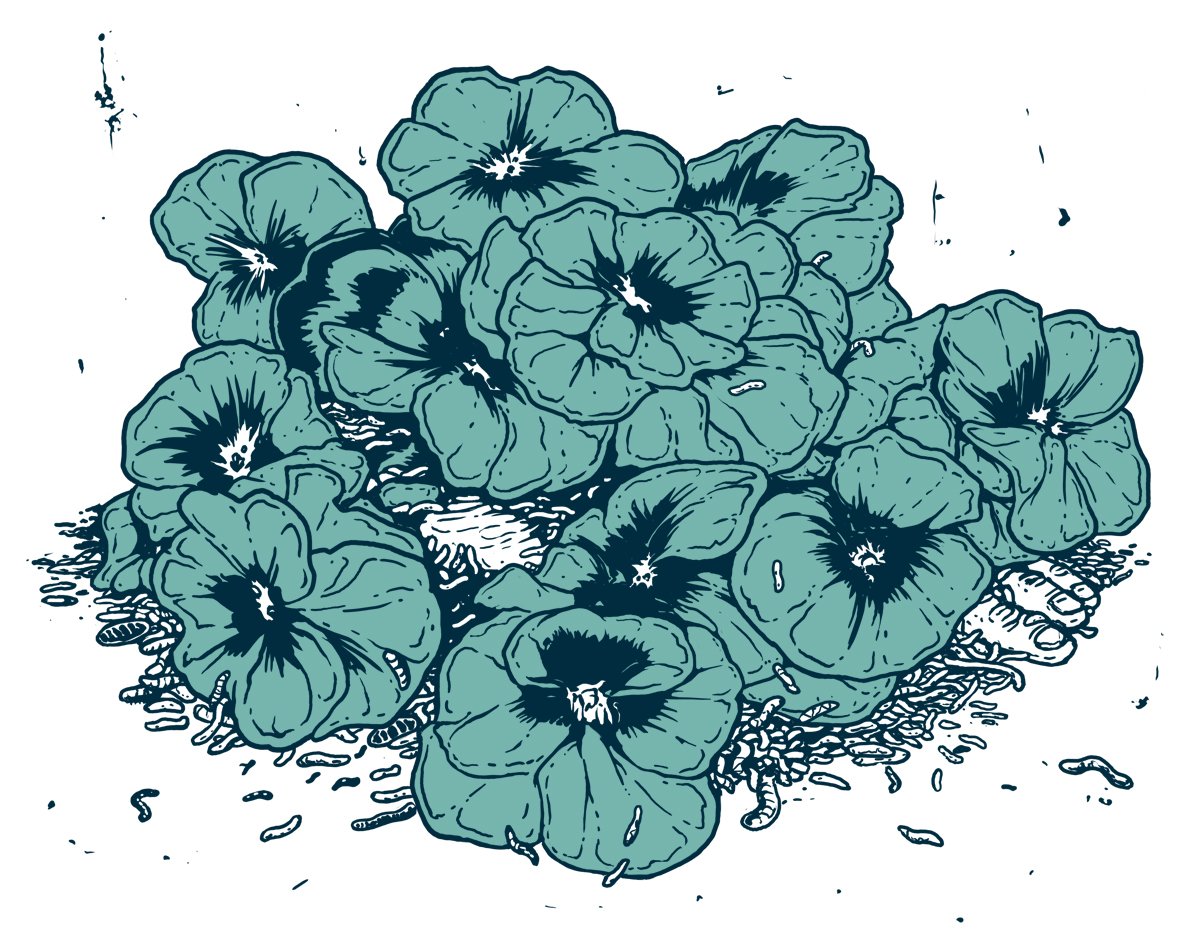 Main De Jardin - screenprint, 11x14, 2015