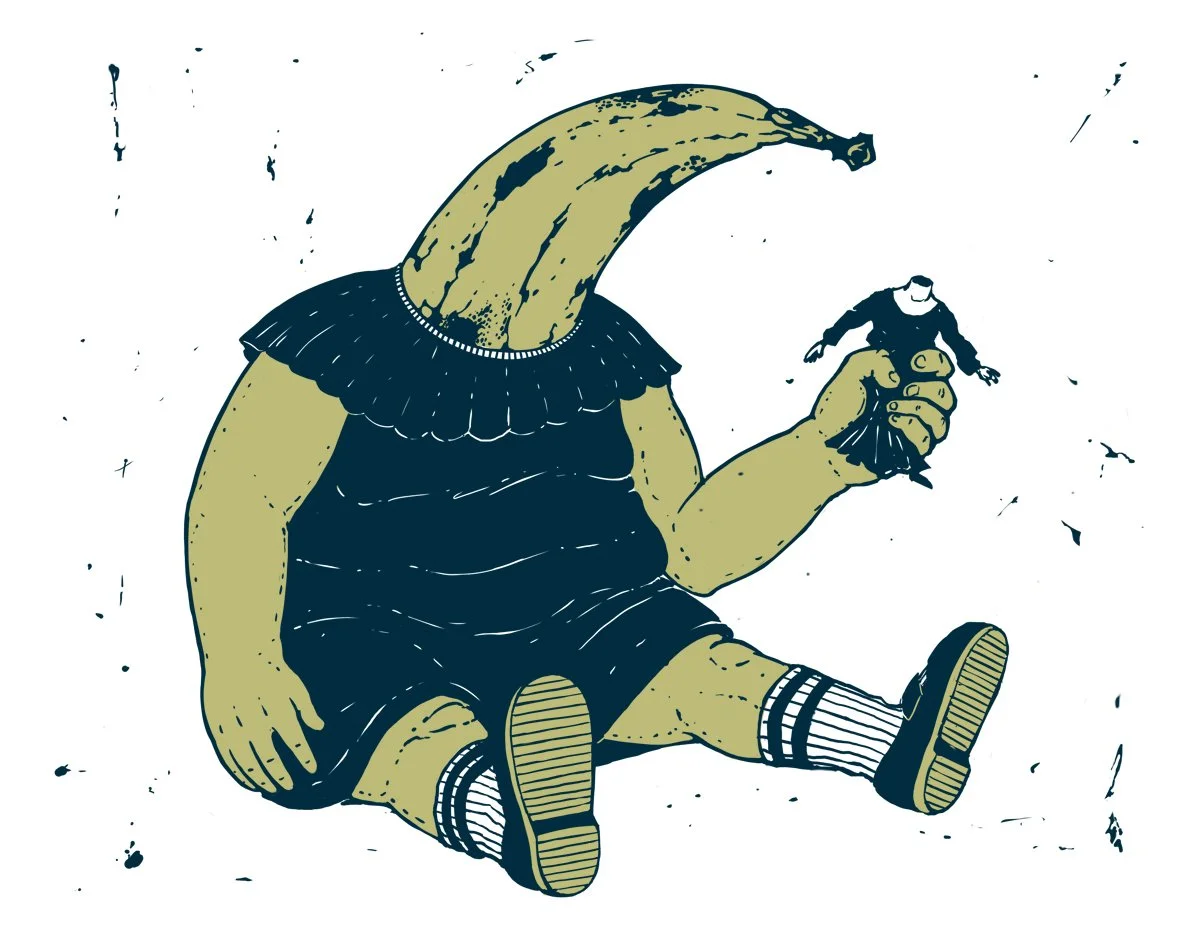 Petit Pain Banane - screenprint, 11x14, 2015