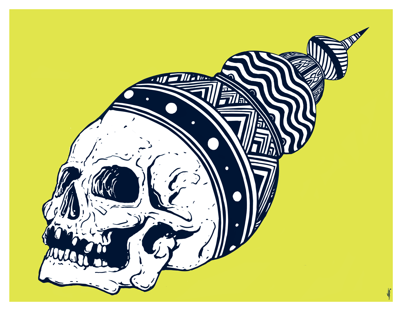 Fin D'Un Monde - screenprint, 11x14, 2015