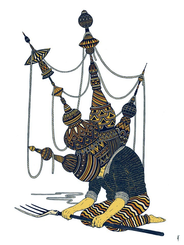 Soumission - screenprint, 18x24, 2014 