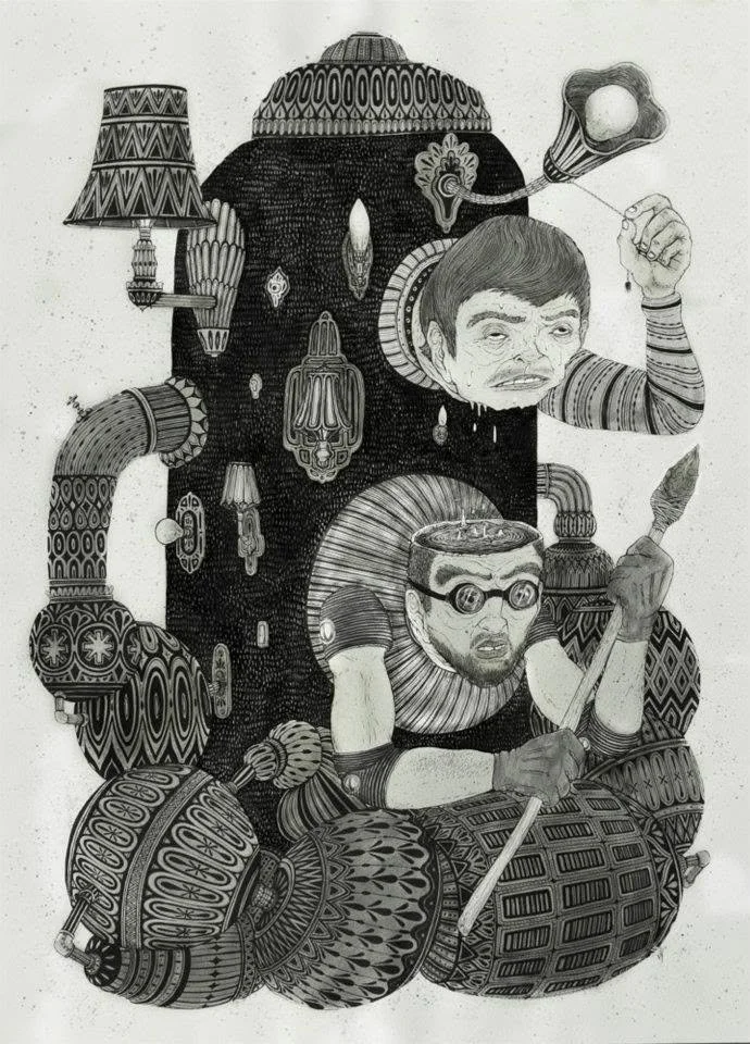 La Logique Du Pire - ink, 18x24, 2012
