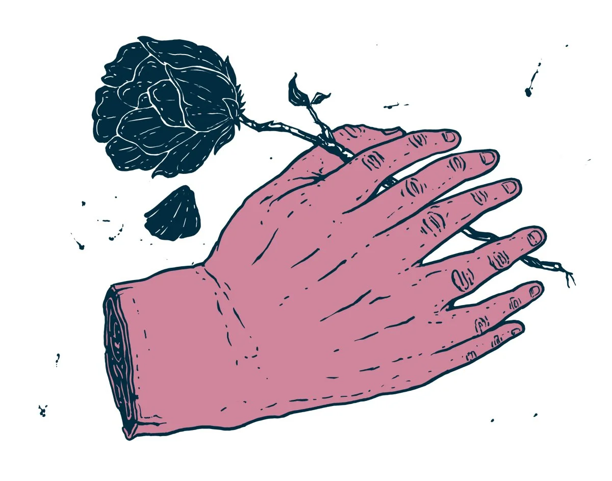 Rosacée - screenprint, 11x14, 2015