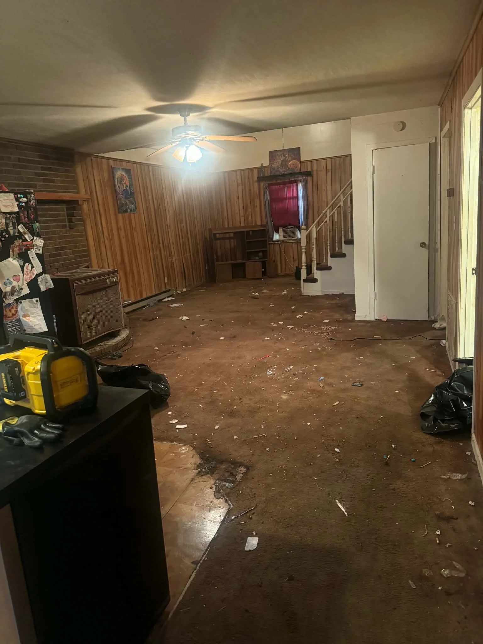 Living Room After Junk Removal