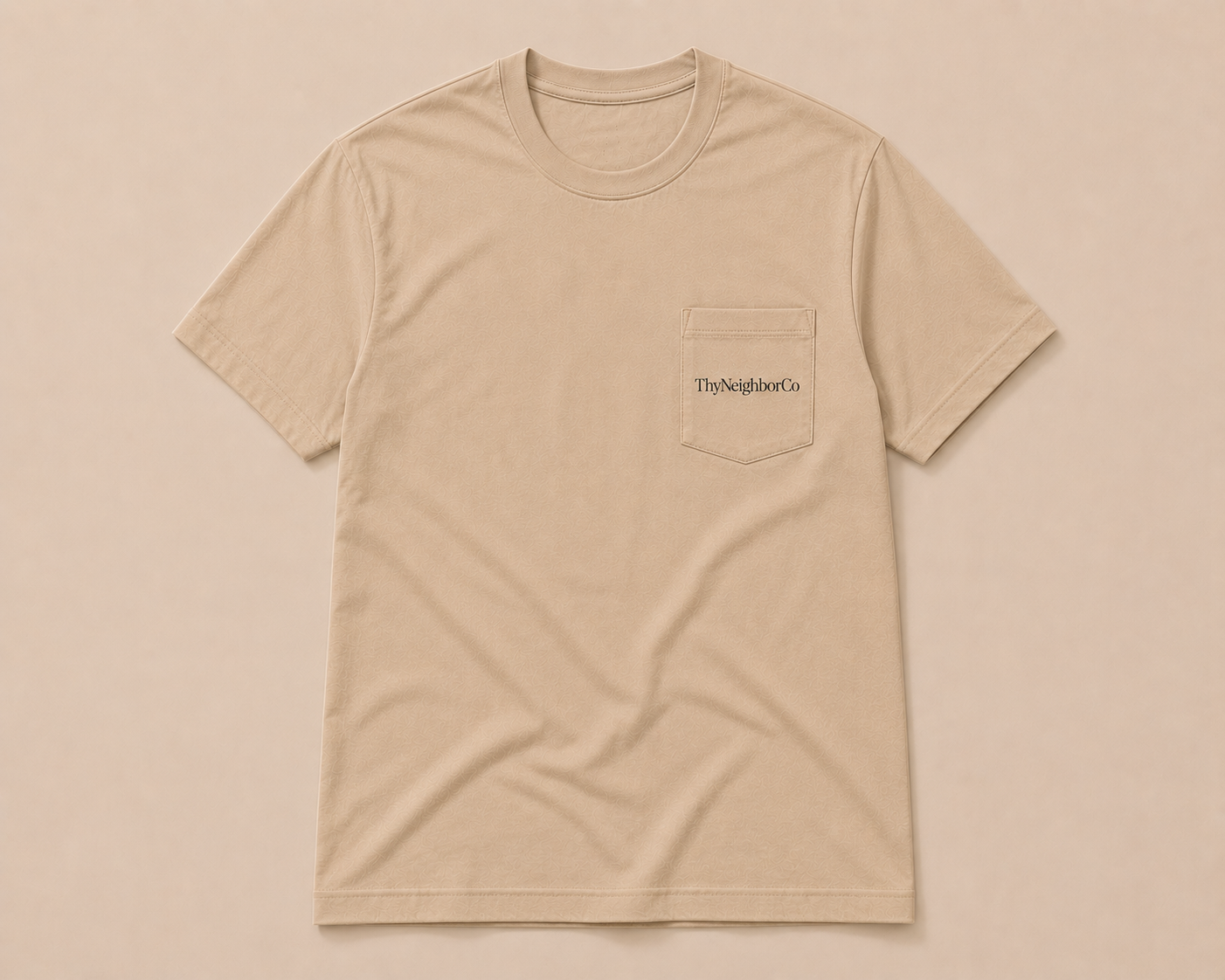 Timeless Beige Front Pocket Logo 