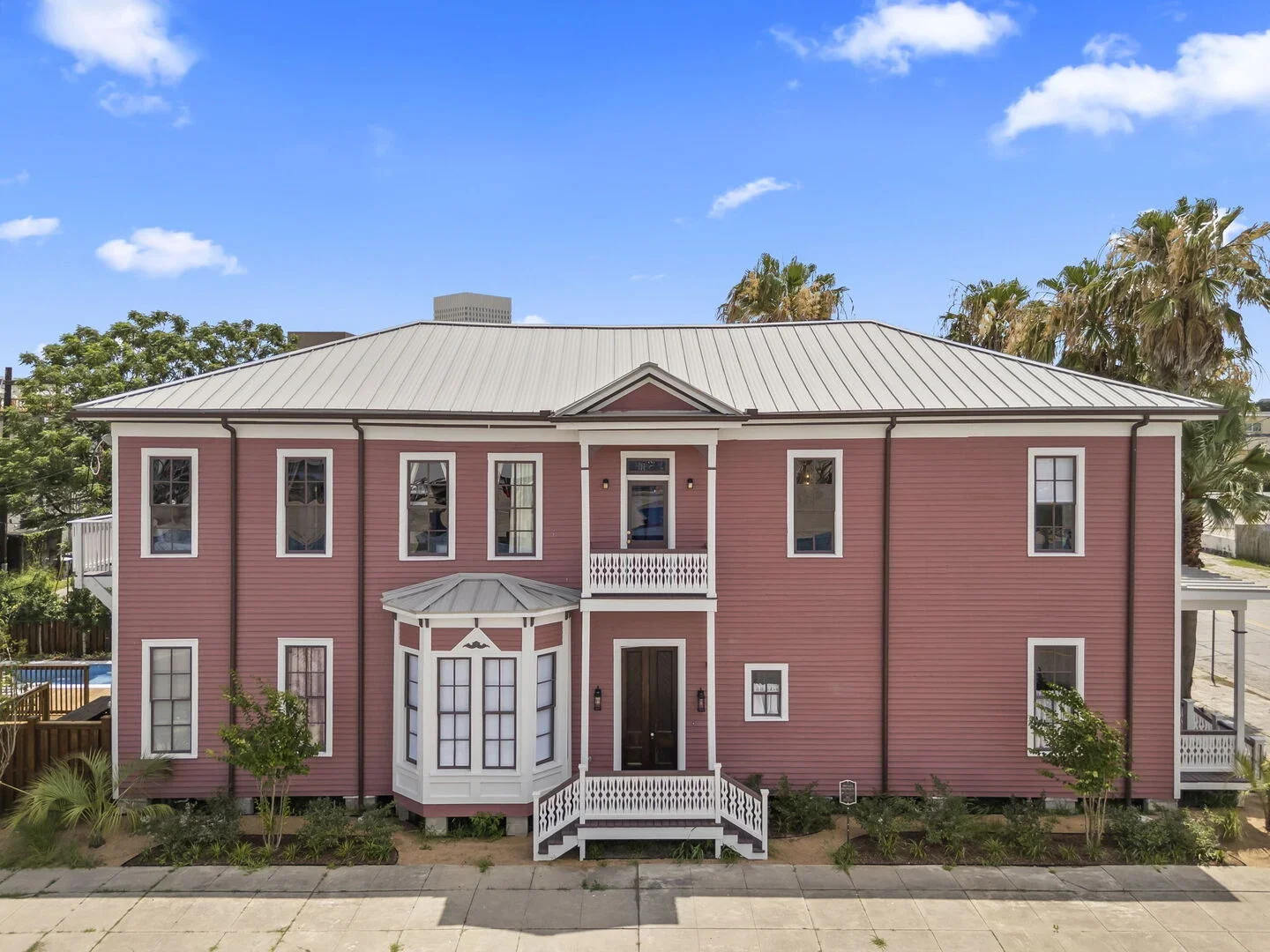 The restored 1886 Mollie Walters House in downtown Galveston