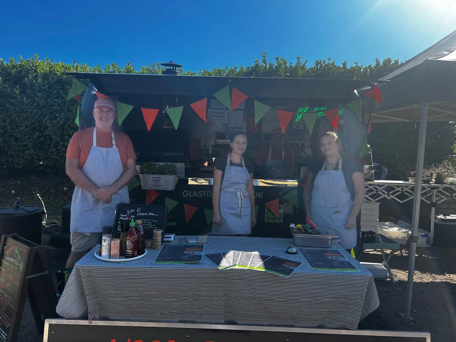 Summer: Happy customers, pizza specials and a new pop-up location in Glastonbury! 
