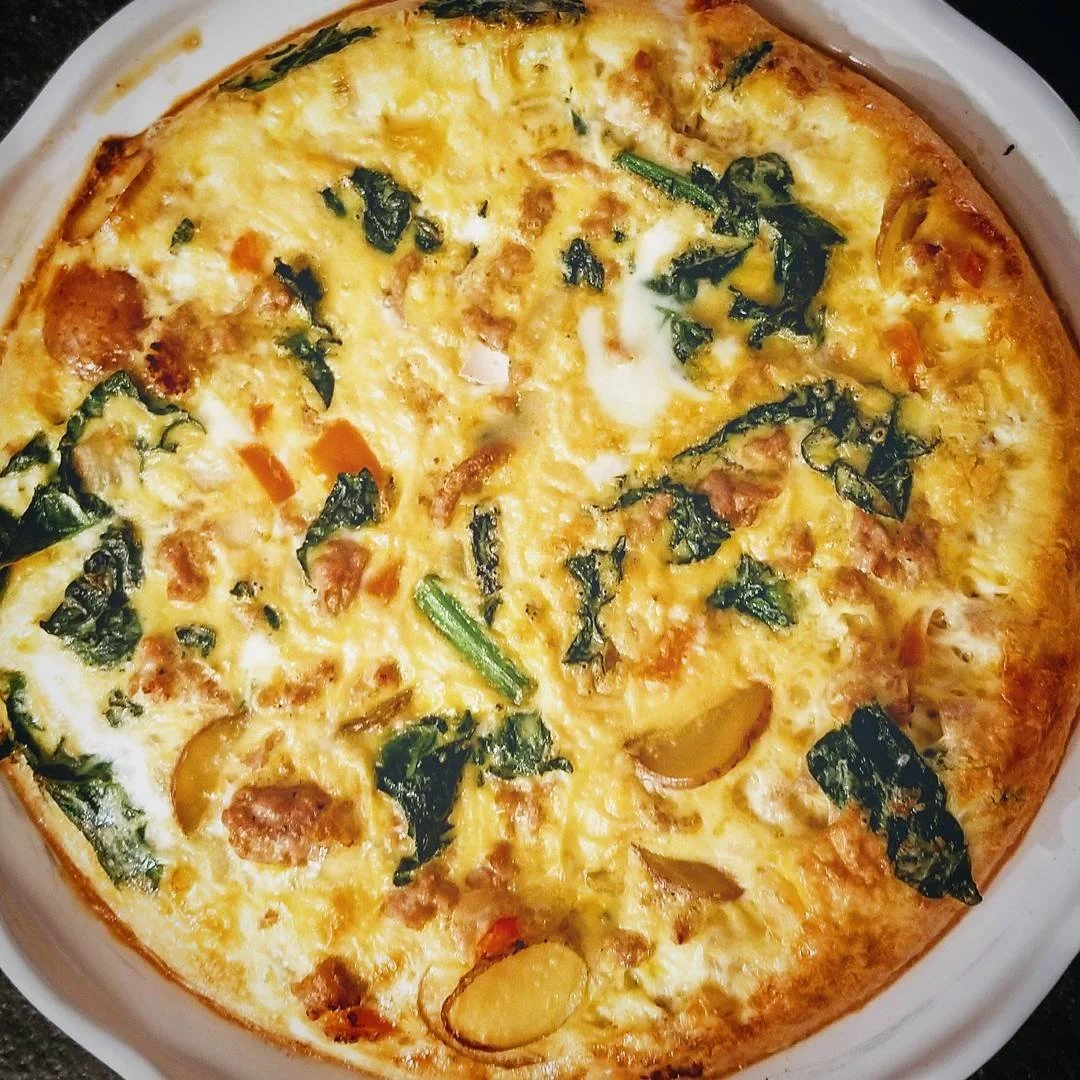 @whole30 @whole30recipes Turkey+Leek+Kale Frittata