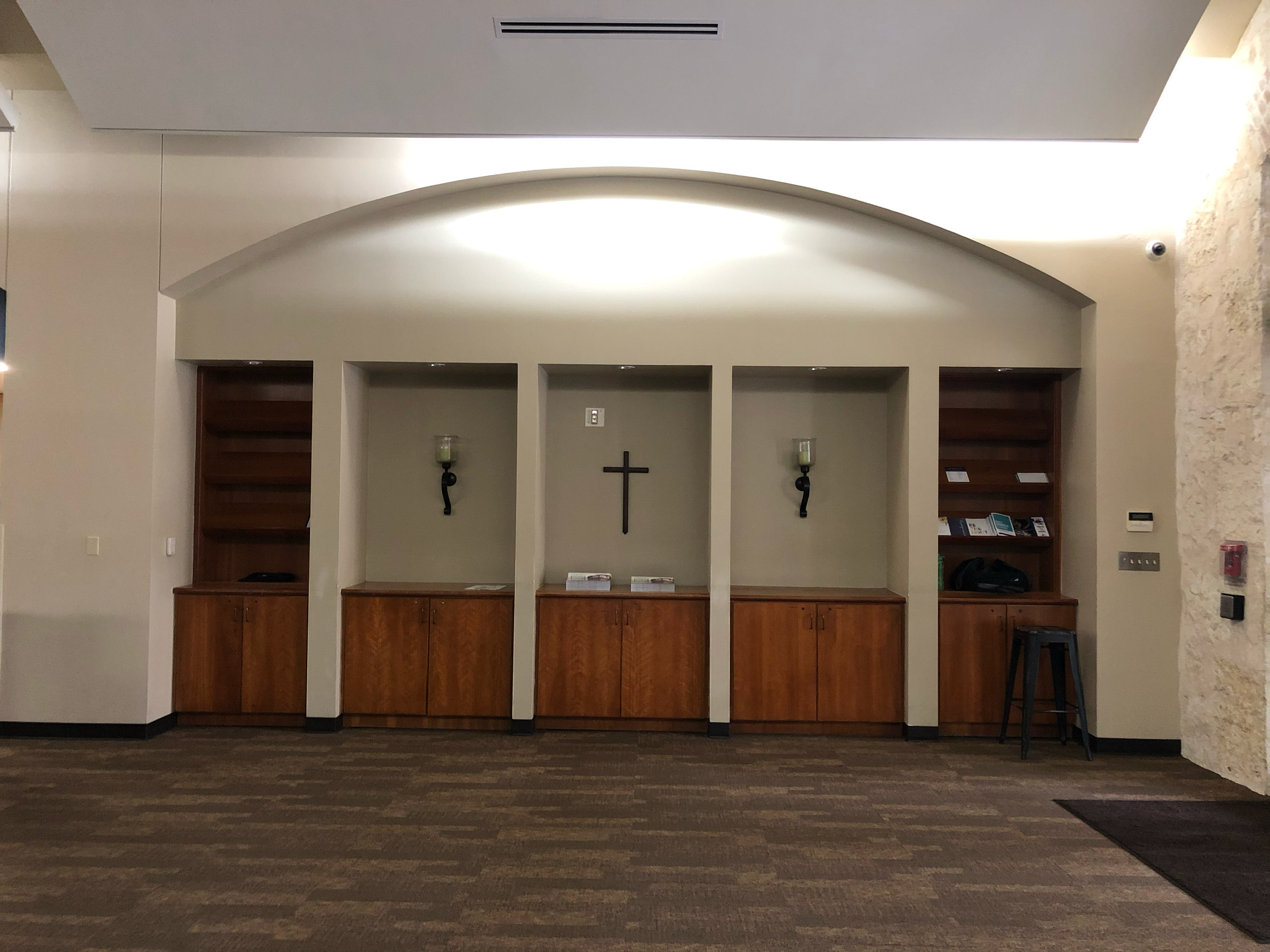 Before Image for Oak Hills Church West Foyer Entrance Renovation
