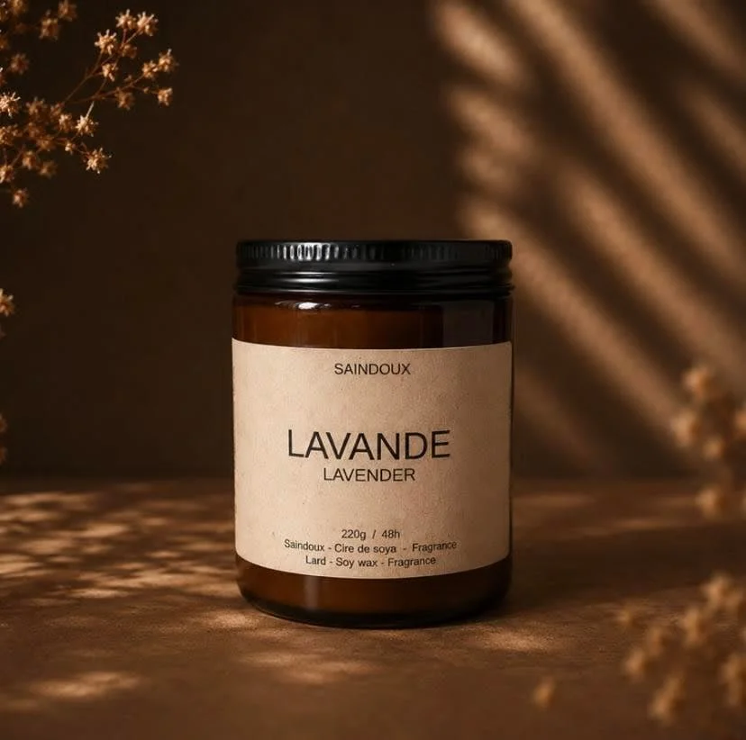 Bougie artisanale - Lavande