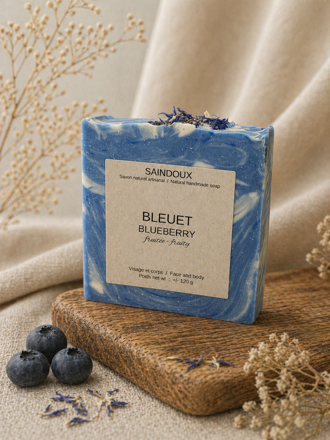 Savon artisanal - Bleuet