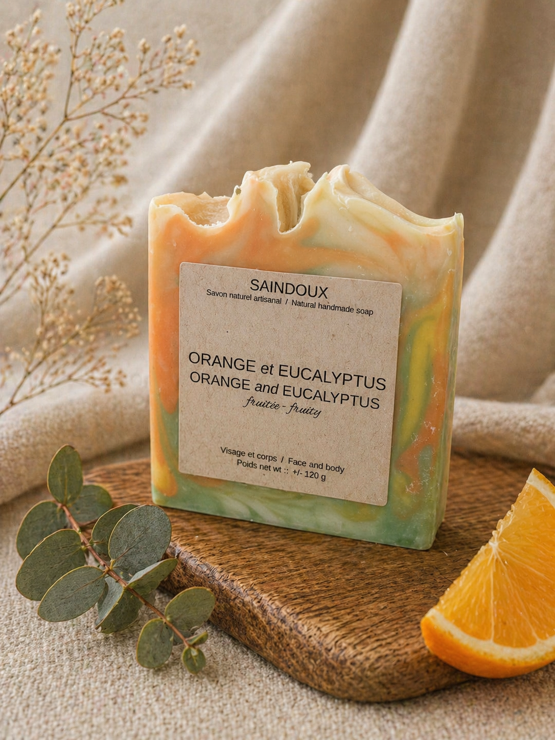 Savon artisanal - Orange & Eucalyptus