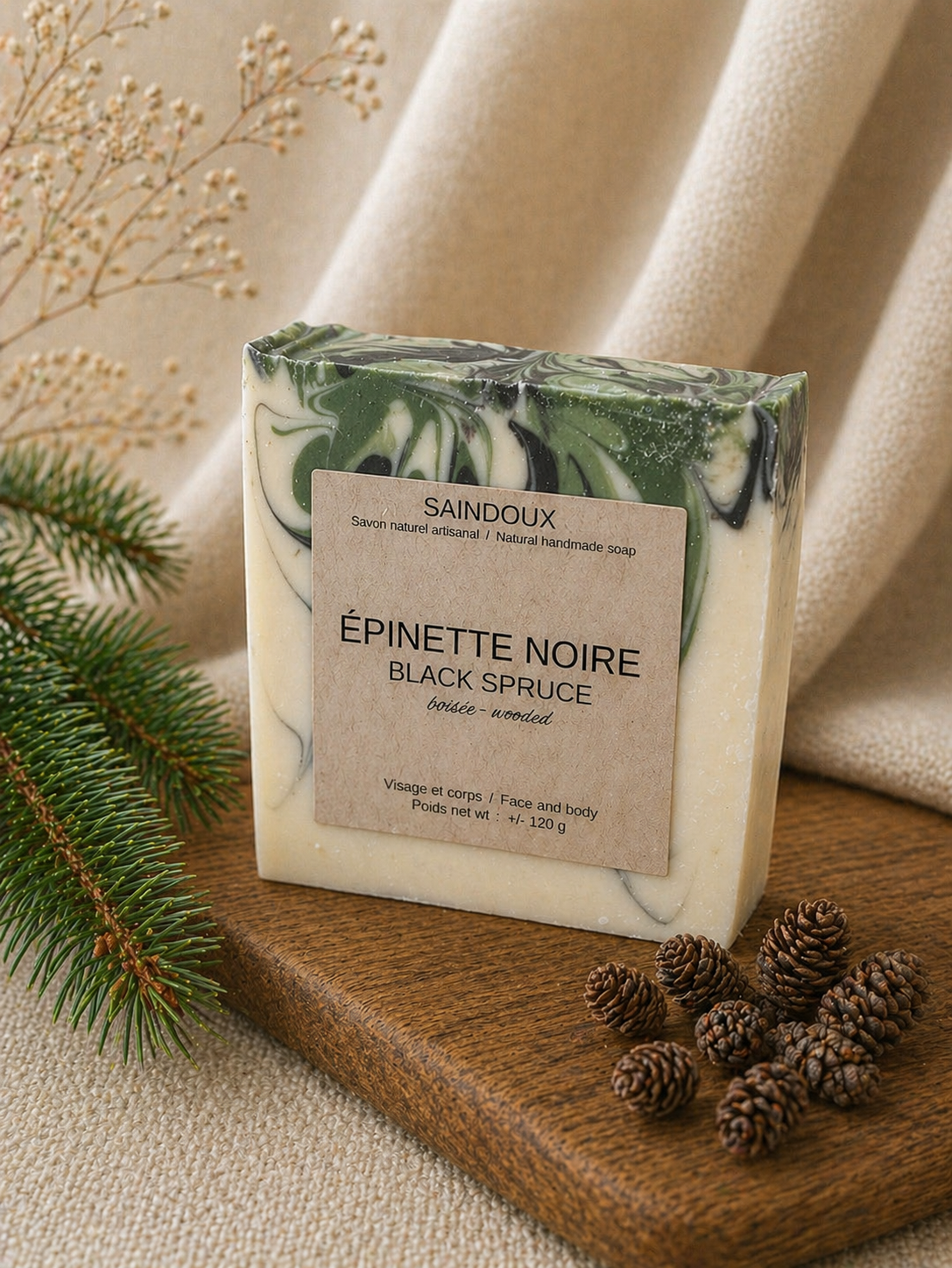 Savon artisanal - Épinette Noire