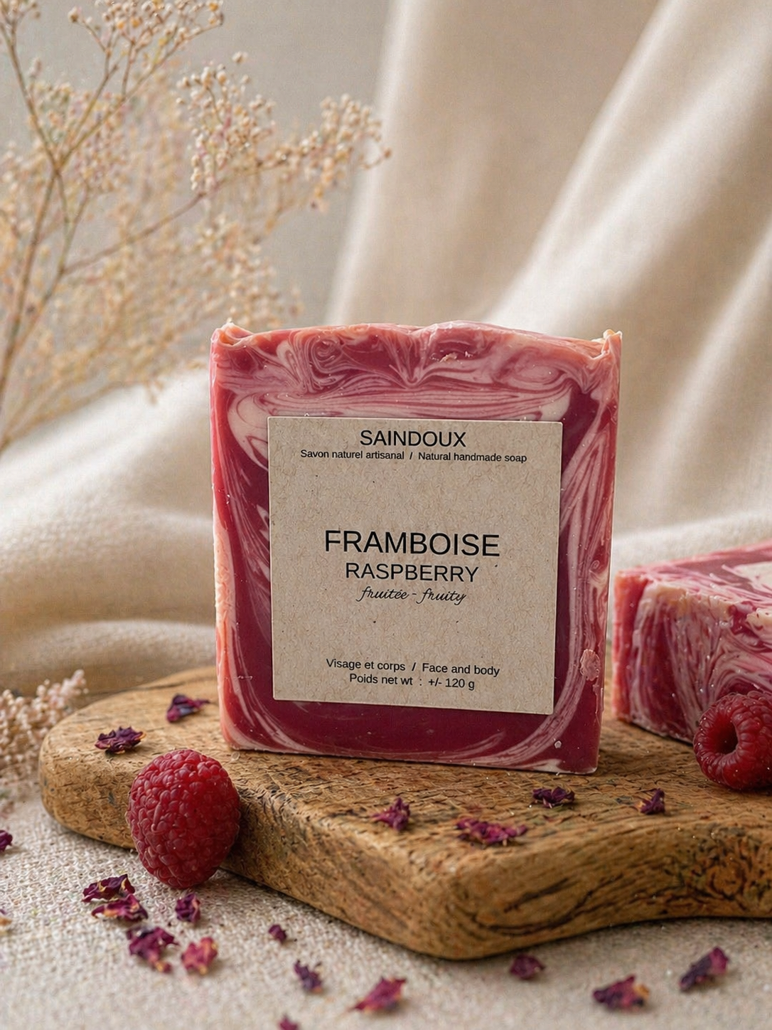 Savon artisanal - Framboise