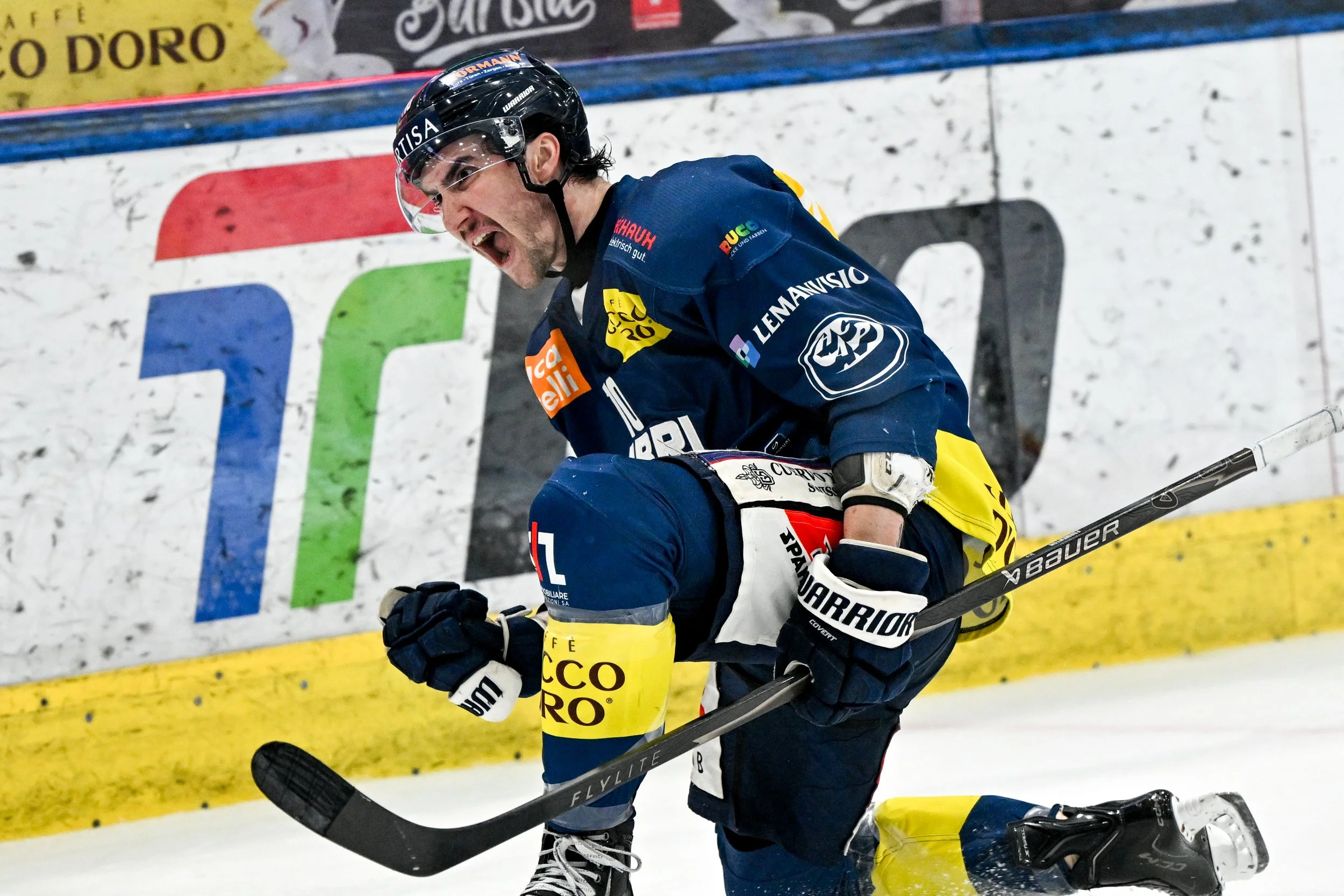  Alex Formenton shows his emotion after finding the back of the net 