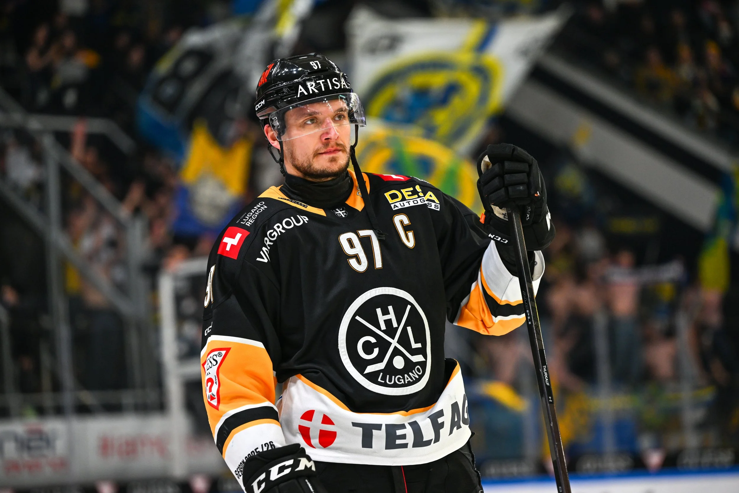  Lugano captain Calvin Thürkauf 