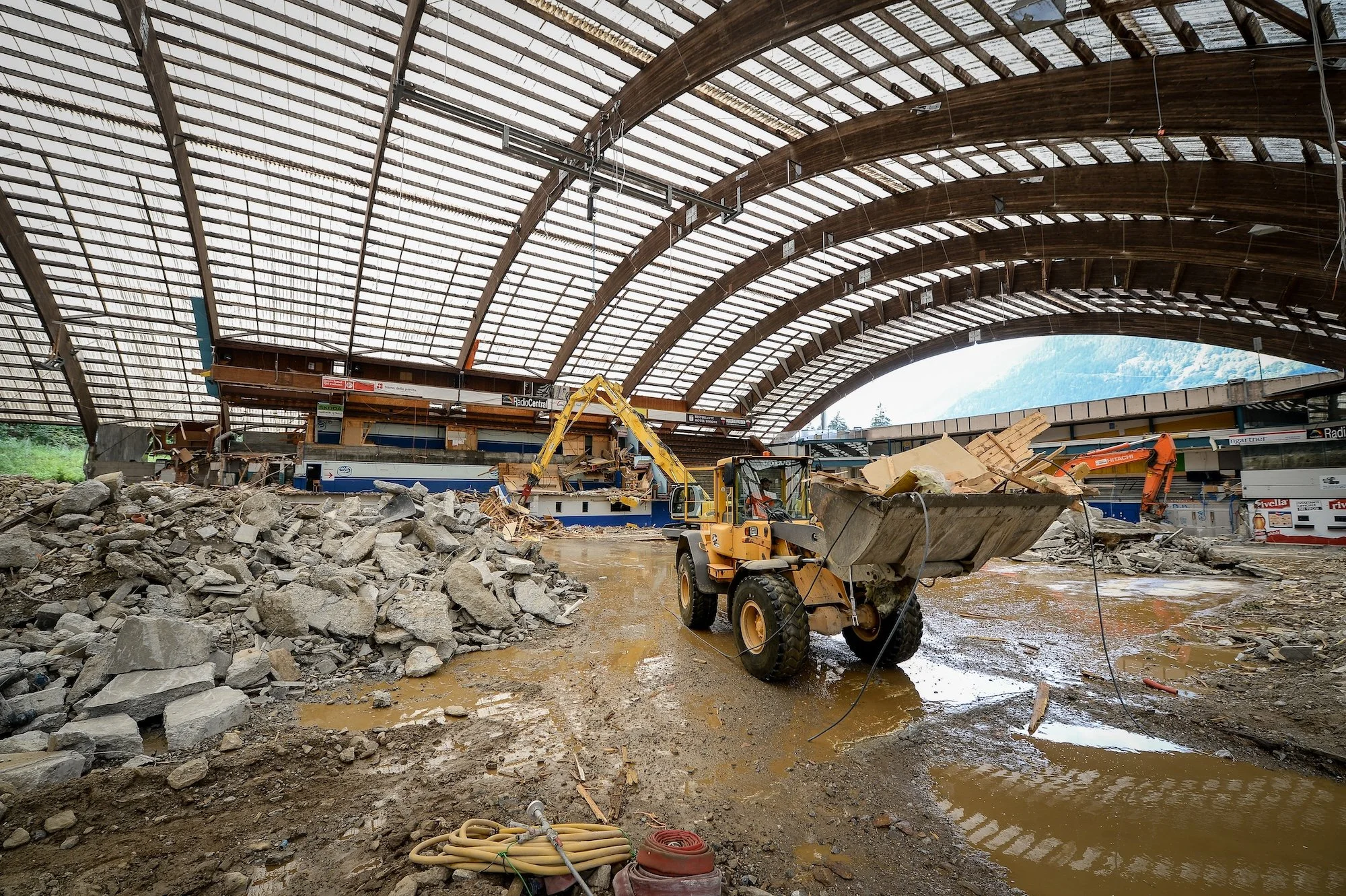  The demolition of the Valascia created surreal scenes for all the fans who had known the rink for so many years 