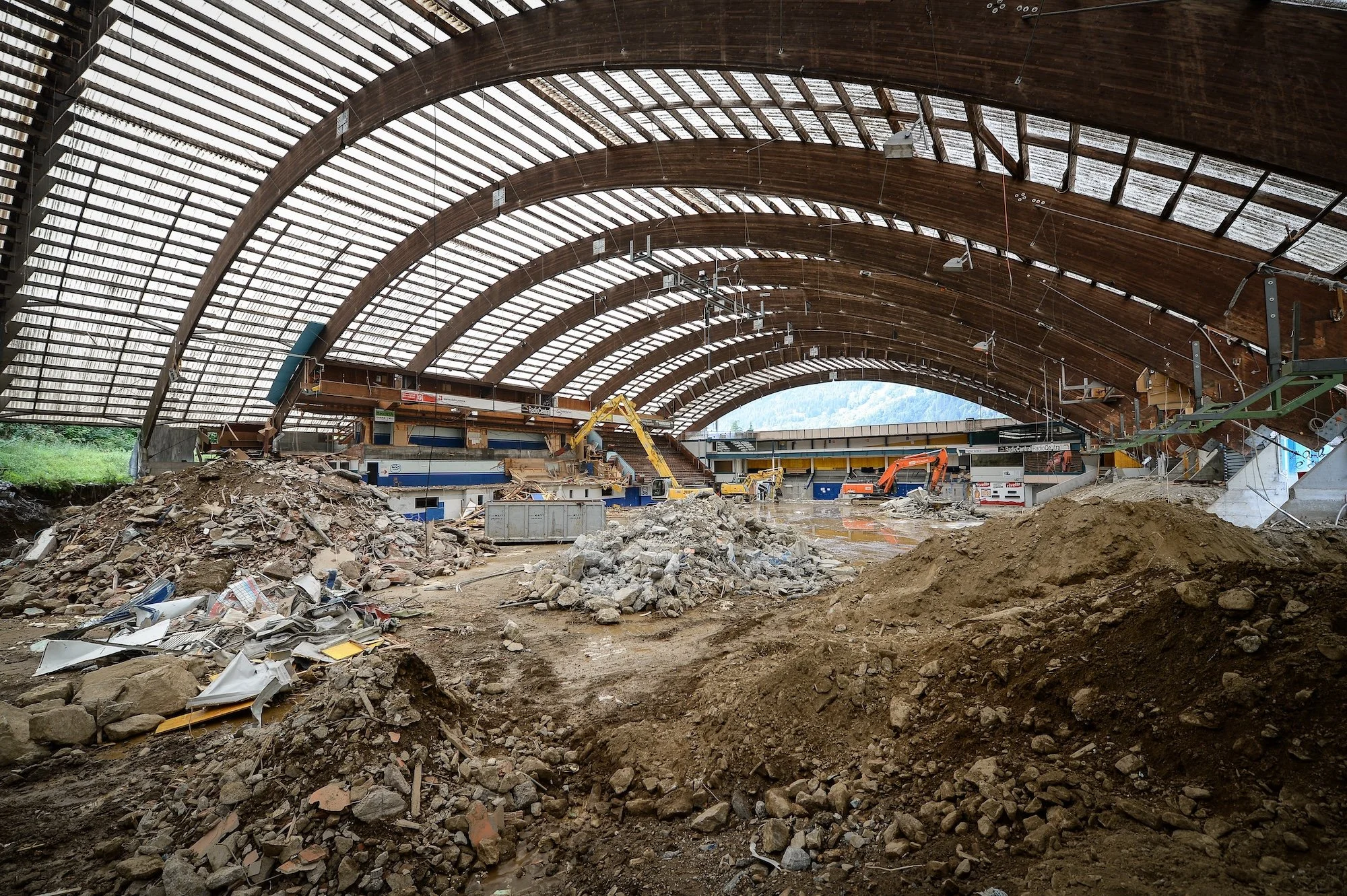  The demolition of the Valascia created surreal scenes for all the fans who had known the rink for so many years 
