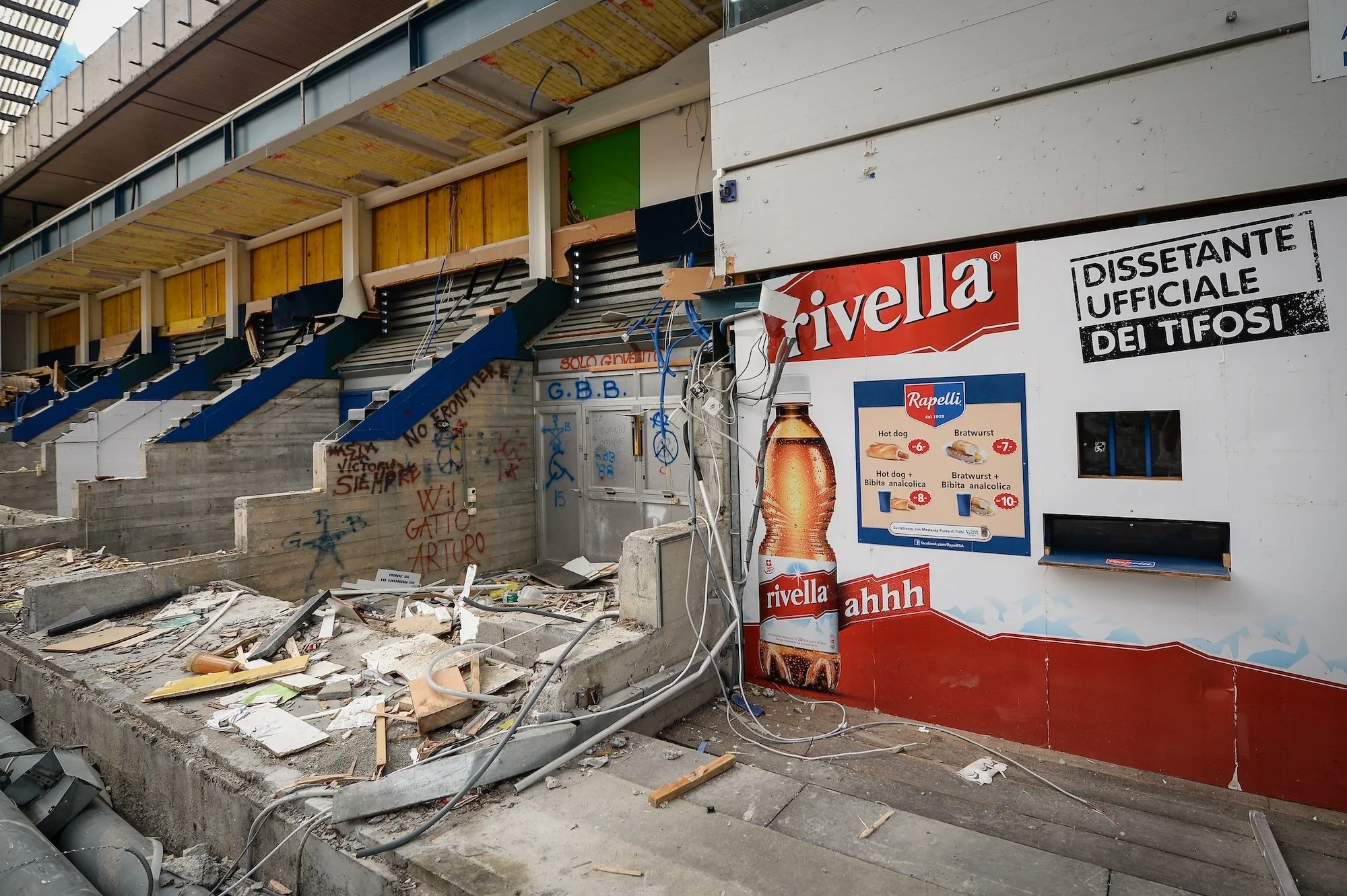  A glimpse of the Valascia as it is being demolished 