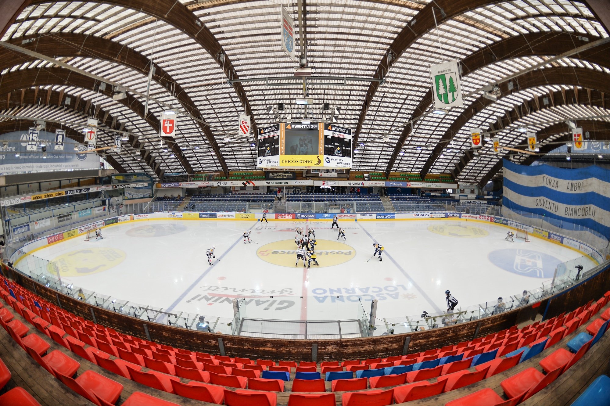  The last game ever played at the old Valascia stadium gets underway 