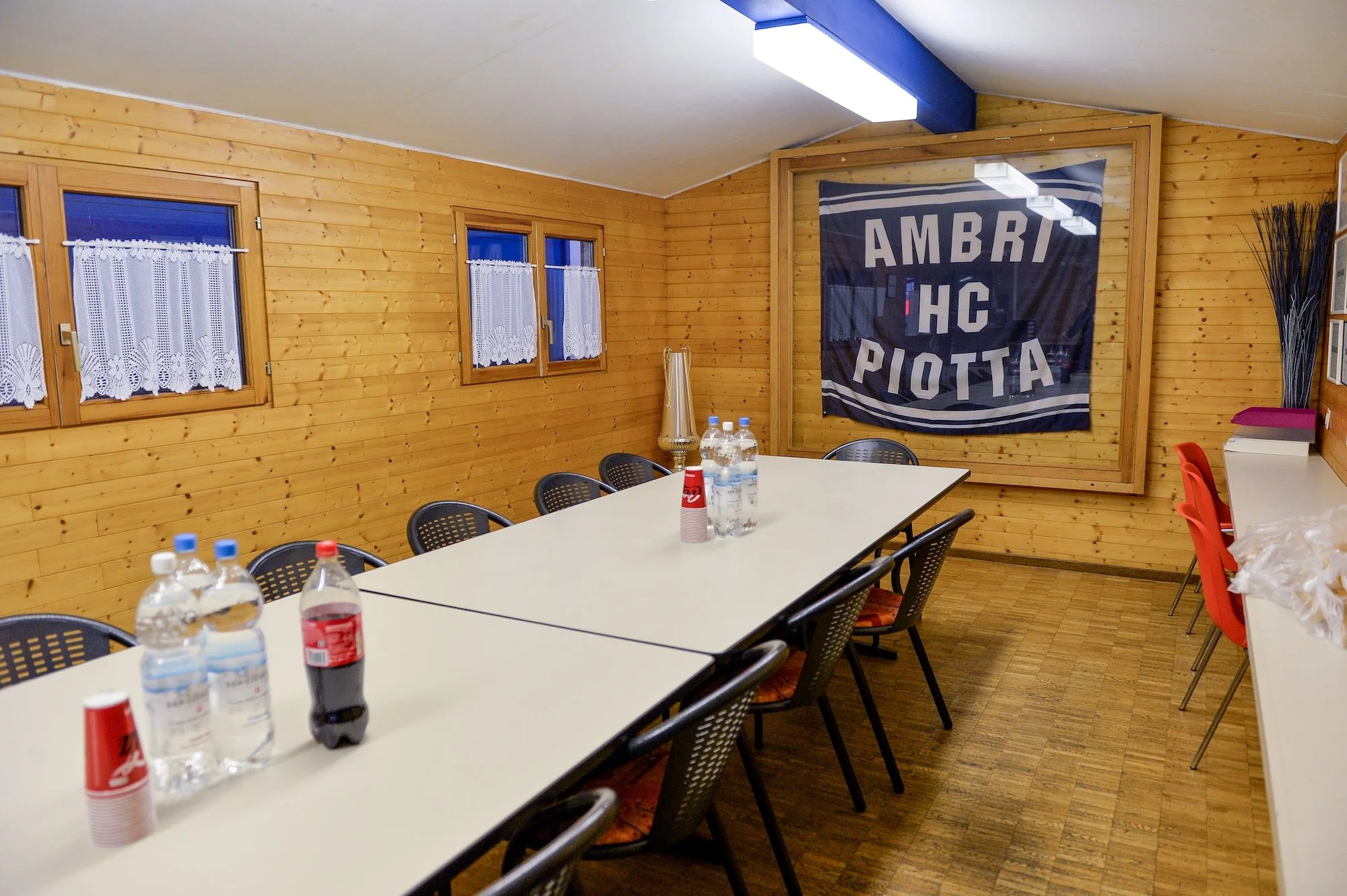  The historic press room where journalists gathered before games 