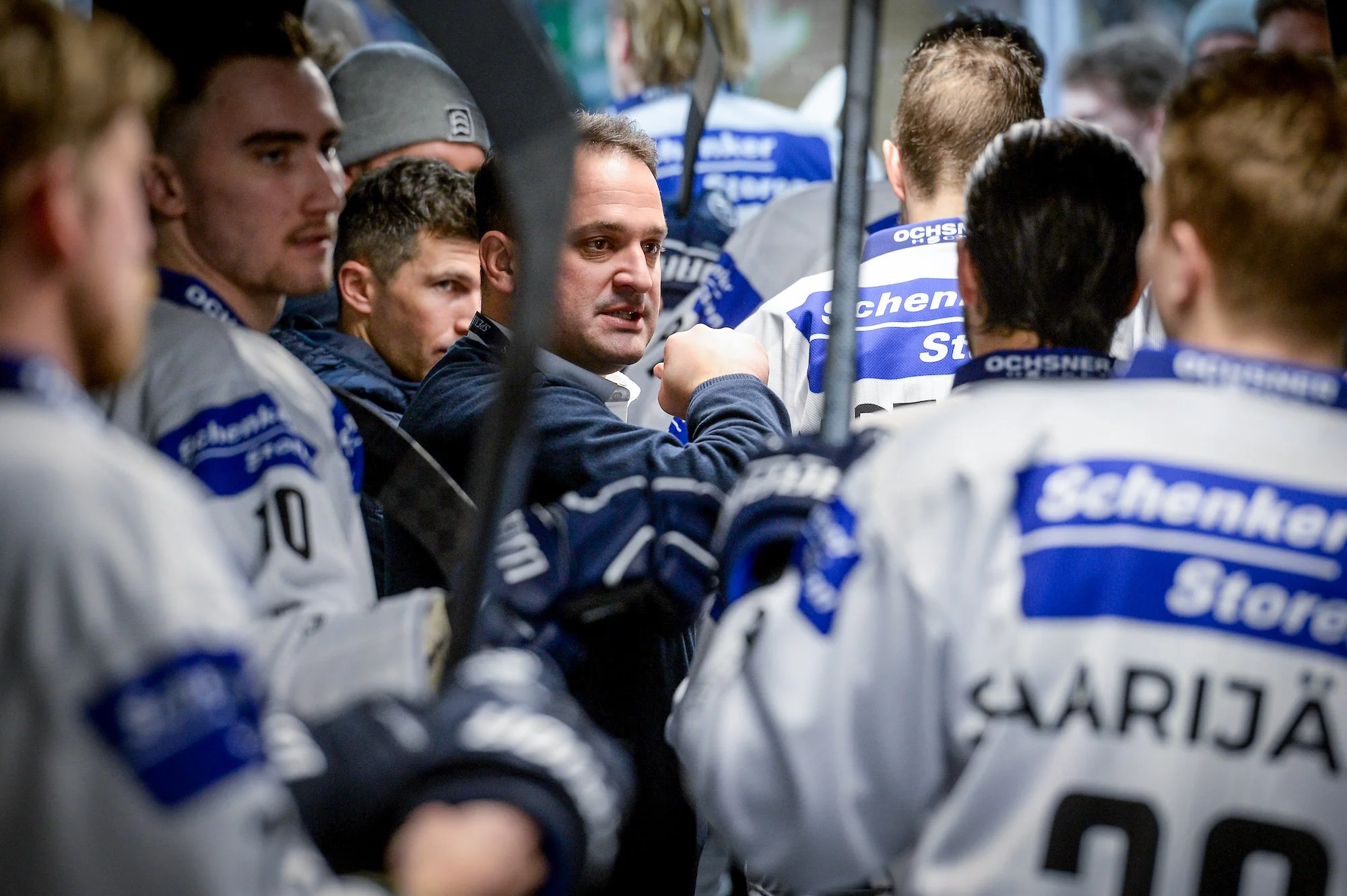  GM Paolo Duca fires up HC Ambrì Piotta before the 2022 final 