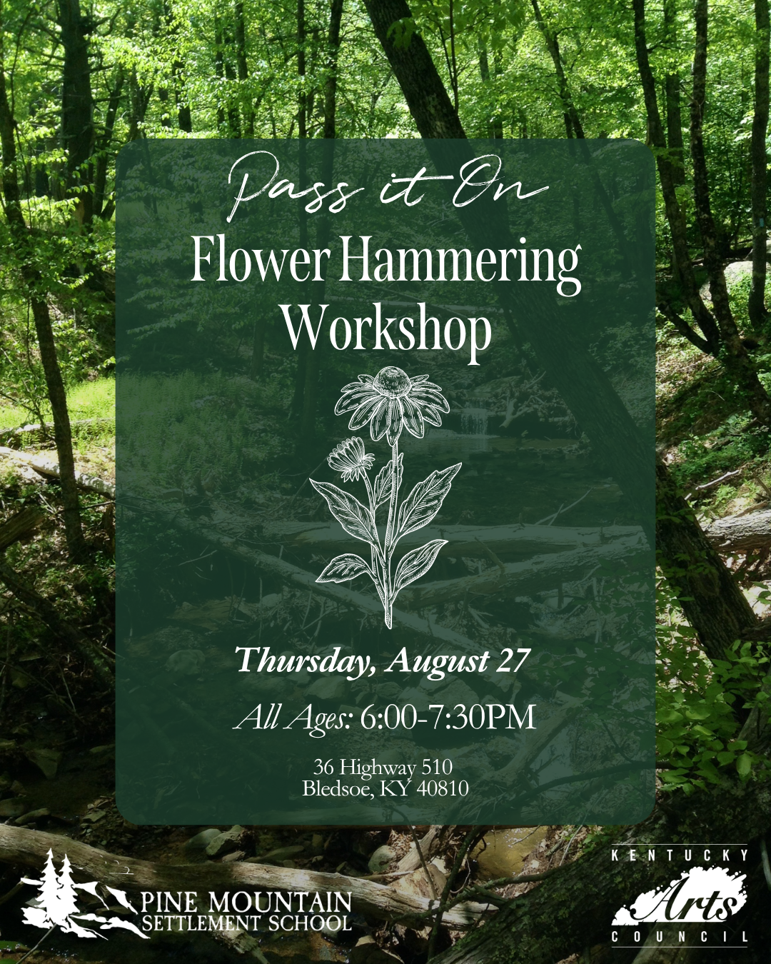 Pass it On- Flower Hammering Workshop